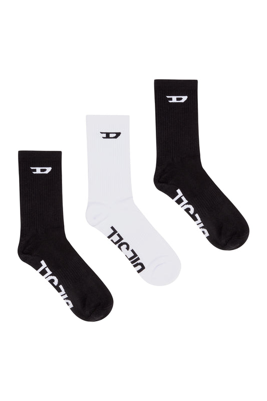 Diesel - Sock Three Pack - Black & White