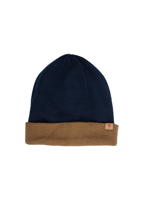 Thomas Cook - Carson Beanie - Navy/Tan