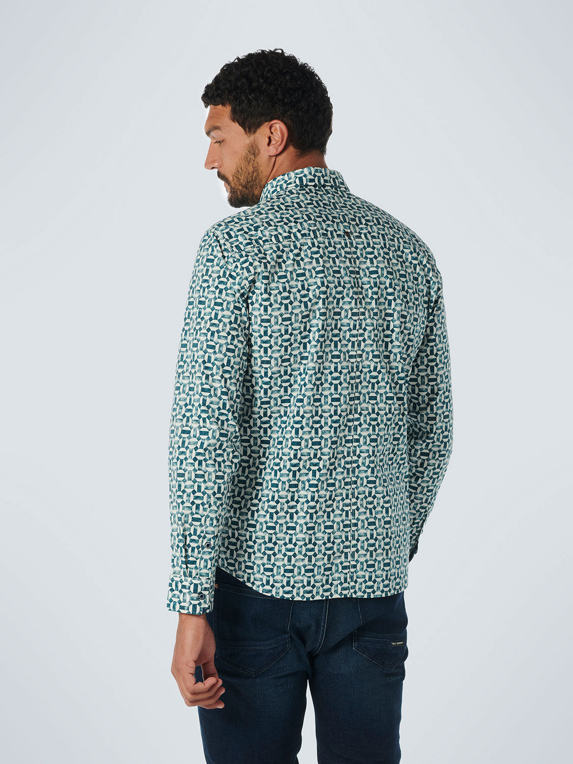 No Excess - Allover Print Shirt - Ocean