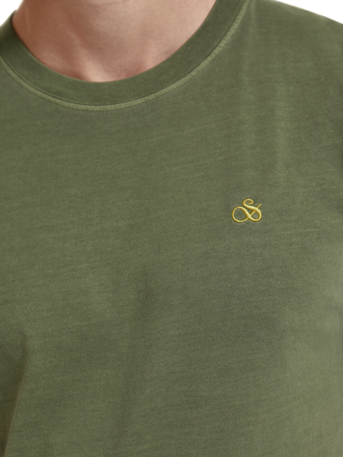 Scotch & Soda - Logo T-Shirt - Twilight or Field Green
