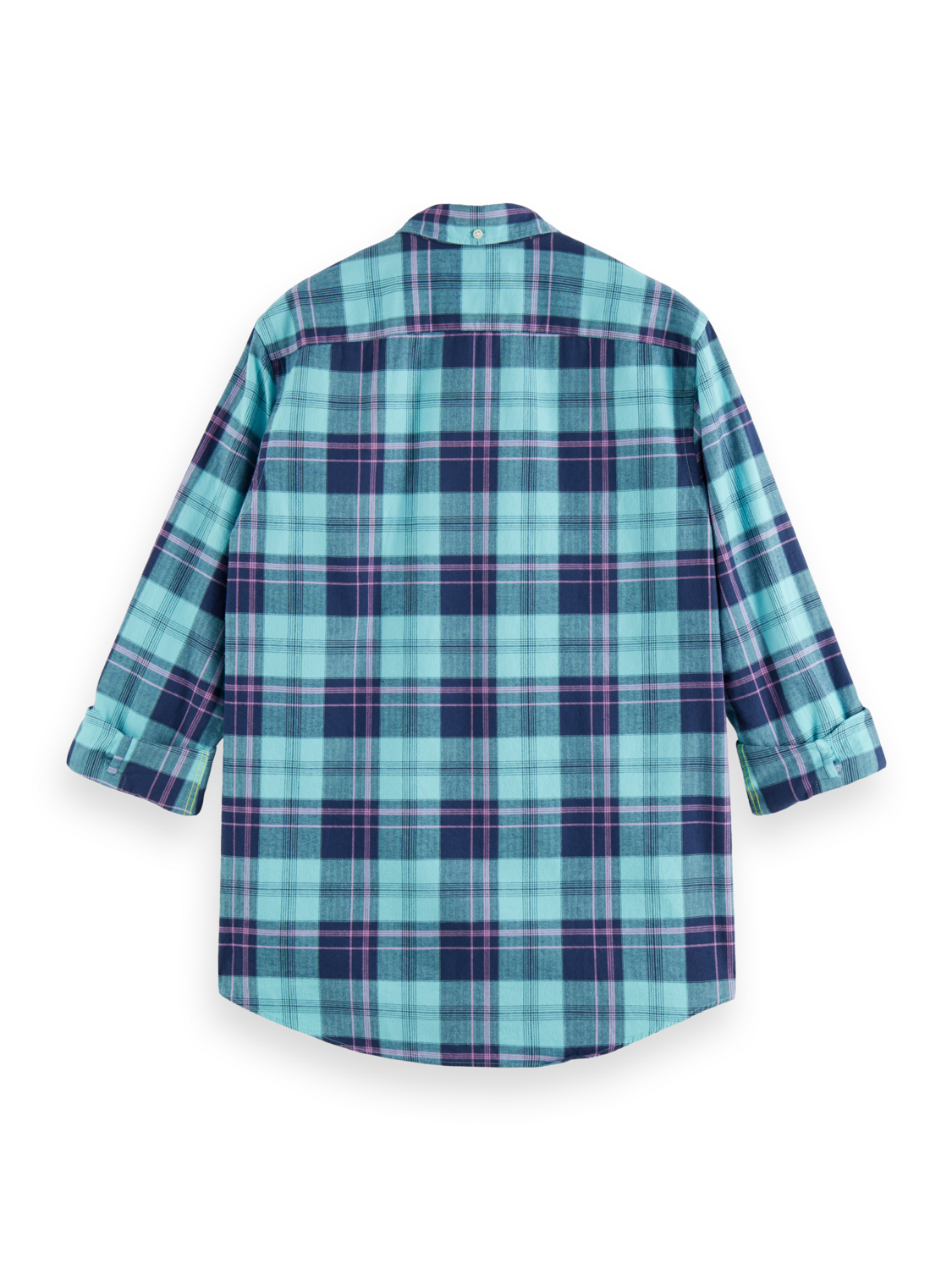 Scotch & Soda - Lightweight Checked Flannel Shirt - Steel Topaz Check