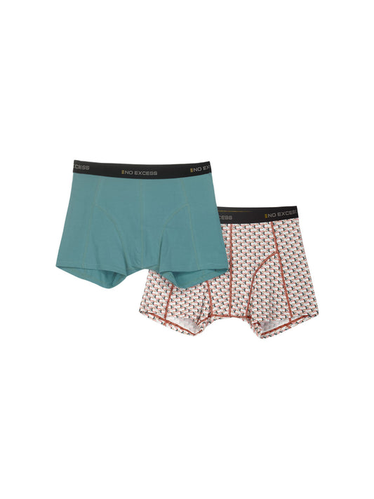 No Excess - Boxers 2 Pack - Teal / Multi