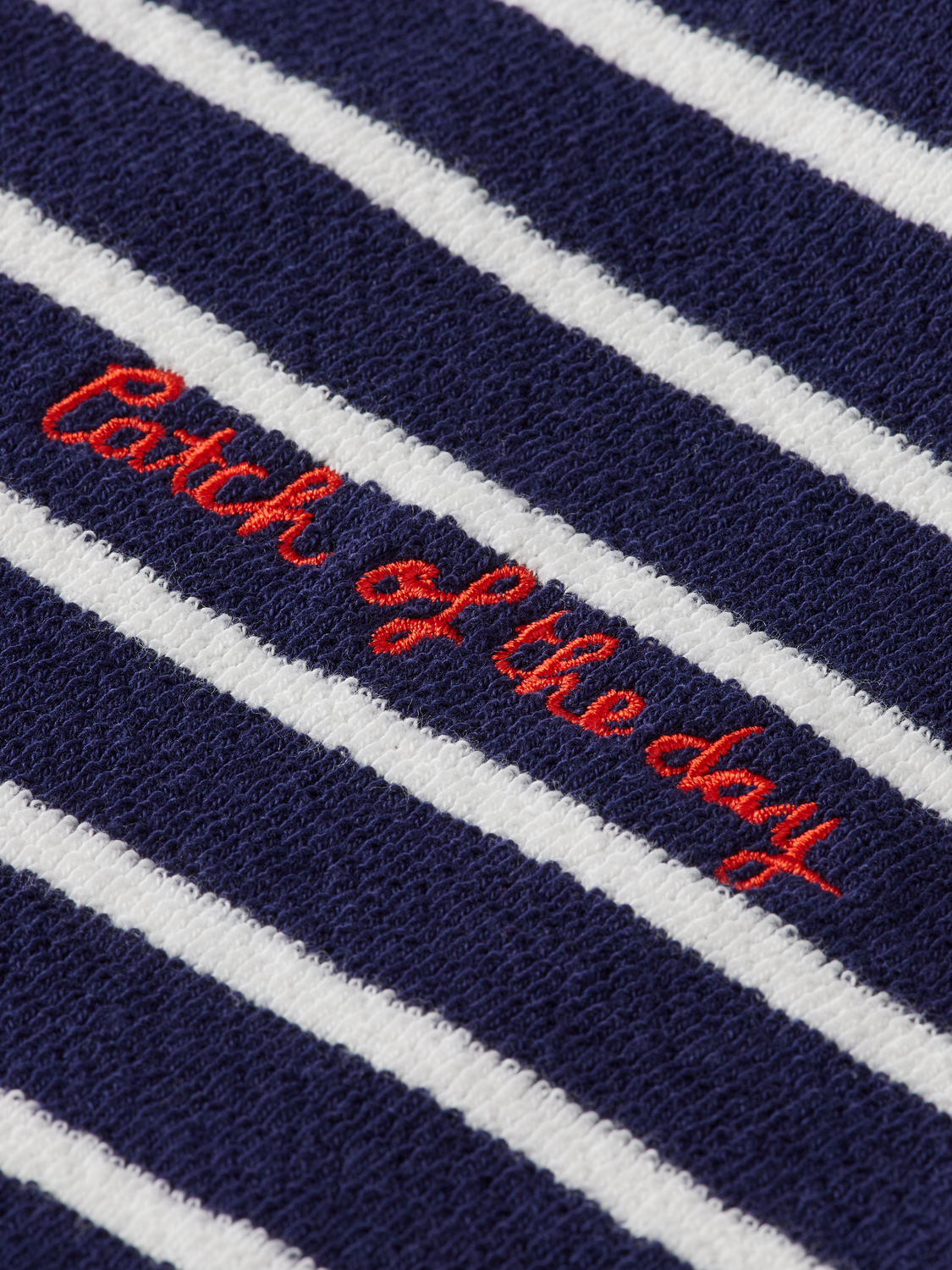 Scotch & Soda - Striped Long Sleeved Tee with Neckerchief - Navy/White