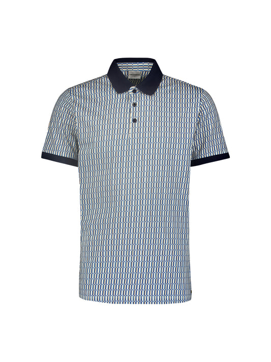 No Excess - Printed Polo - Cobalt