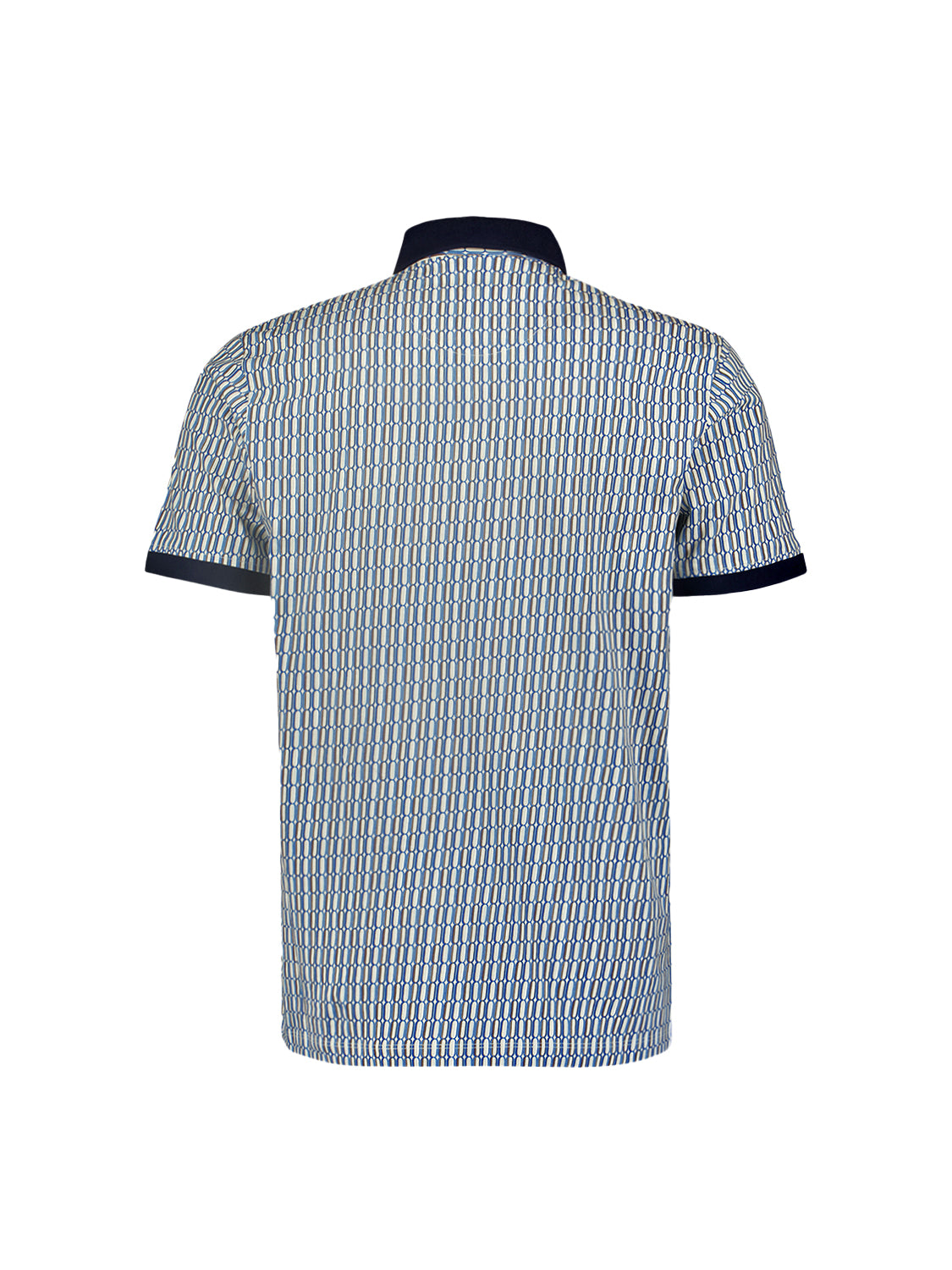 No Excess - Printed Polo - Cobalt