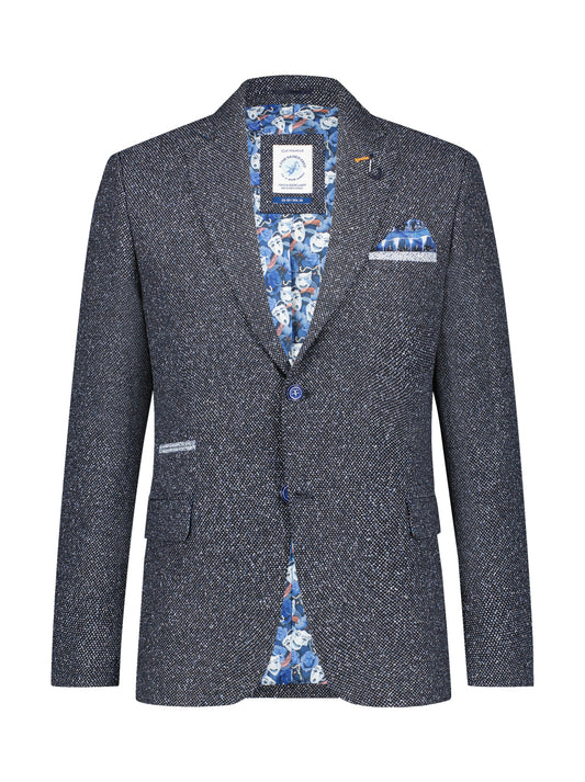 A Fish Named Fred - Fine Structure Blazer - Navy