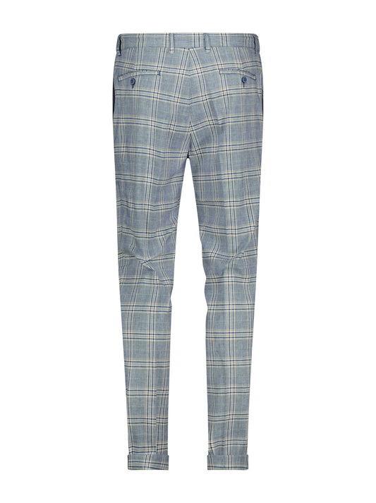 A Fish Named Fred - Big Check Trousers - Blue