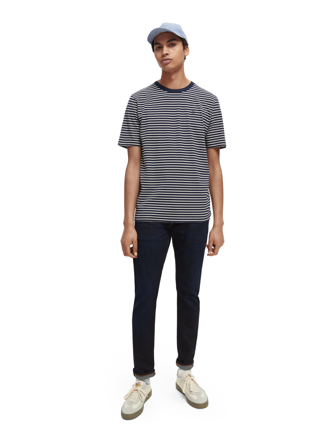 Scotch & Soda - Crewneck Striped Jersey T-Shirt - Combo A