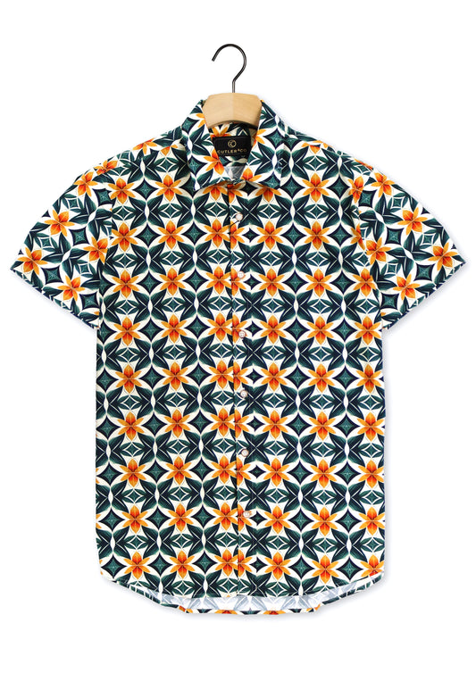 Cutler & Co - Brody Short Sleeved Shirt - Jungle