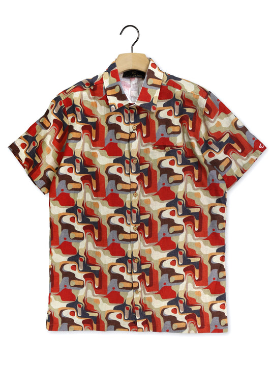 Cutler & Co - Ian Short Sleeved Shirt - Sahara