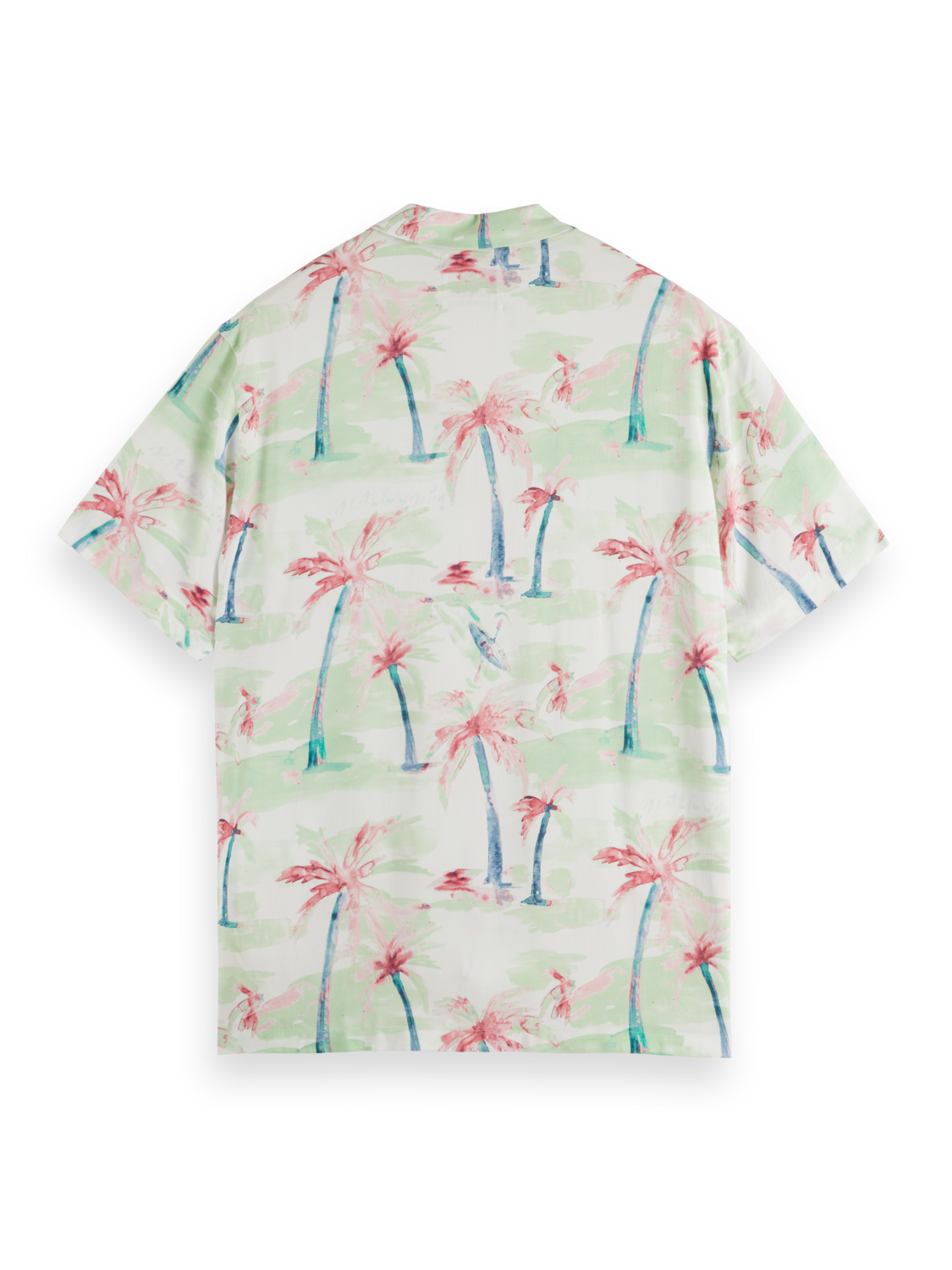 Scotch & Soda - Allover Print Short Sleeved Shirt - Palm Tree Hawaii