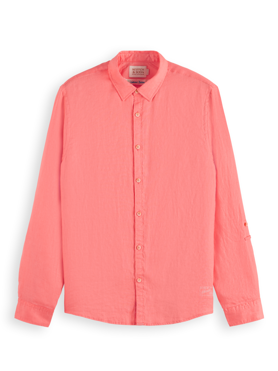 Scotch & Soda - Linen Shirt - Coral Reef / Algae