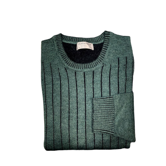 Silverdale - Ribbed Crew Pullover - Marine or Mint