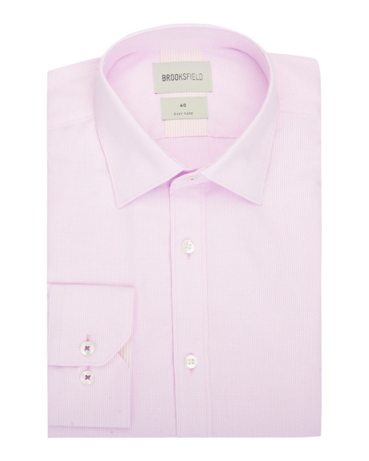 Brooksfield - Textured Plain Shirt - Lilac