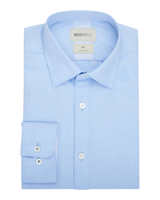 Brooksfield - Shadow Diamond Shirt - Blue
