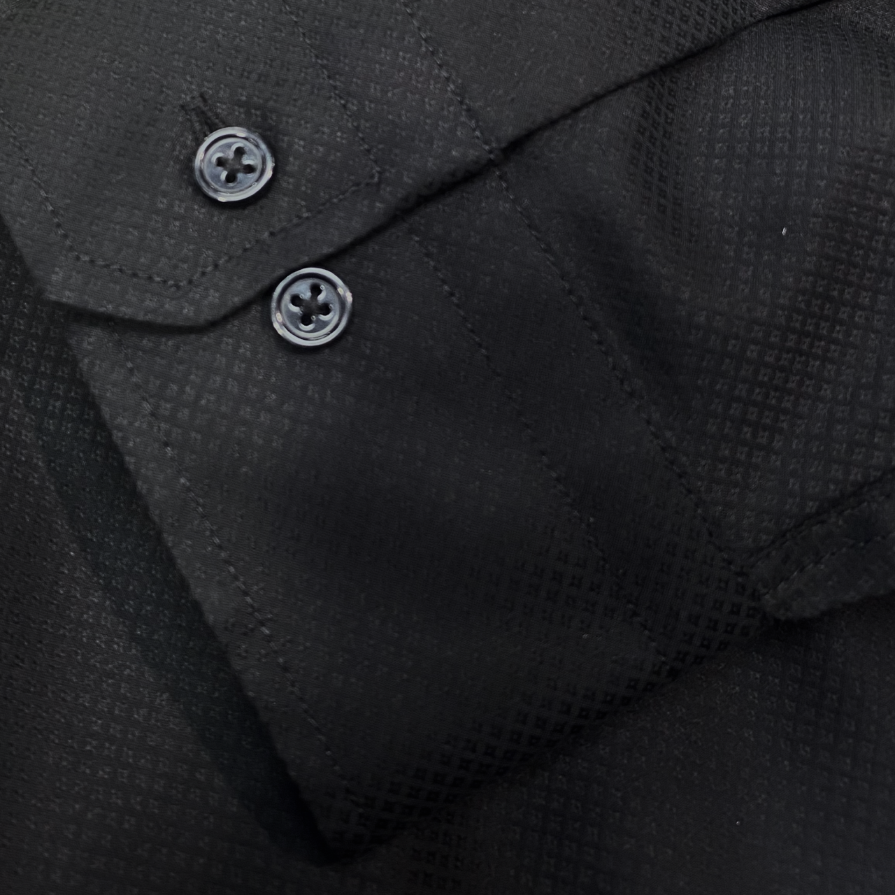 Cambridge - Edmund Shirt - Textured Black