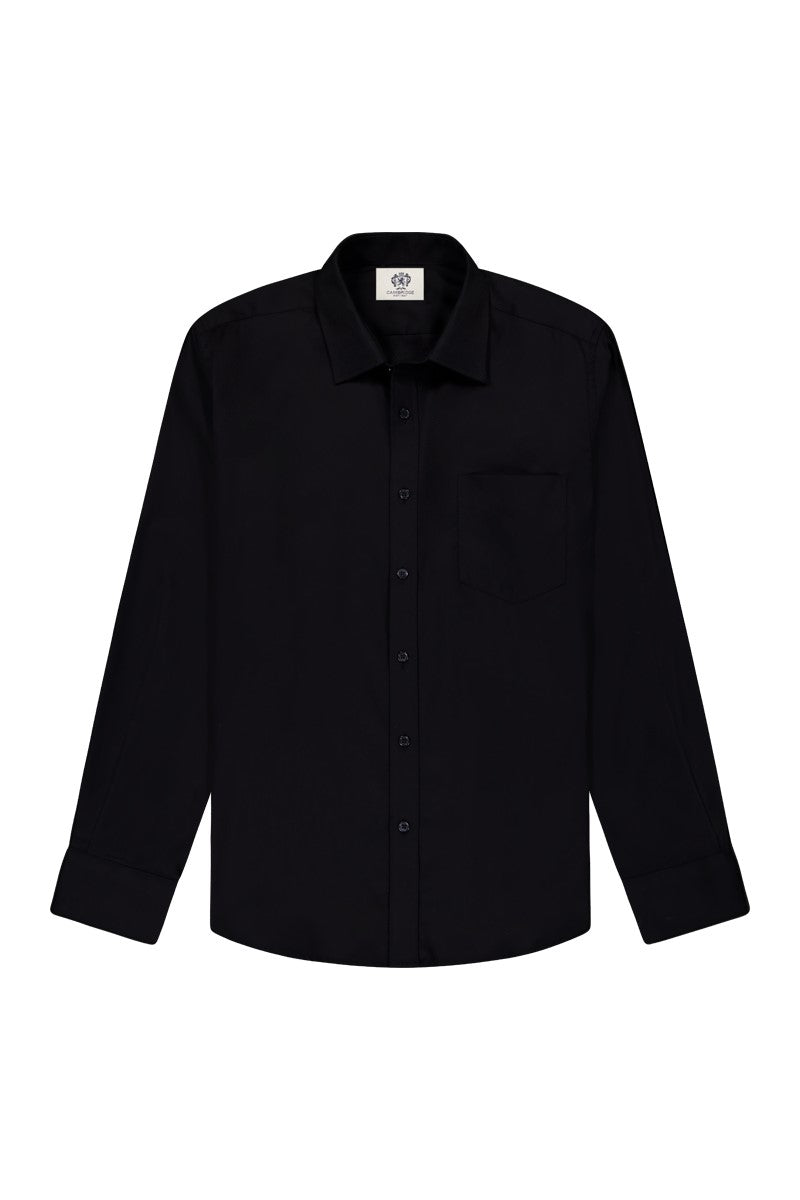 Cambridge - Edmund Shirt - Textured Black