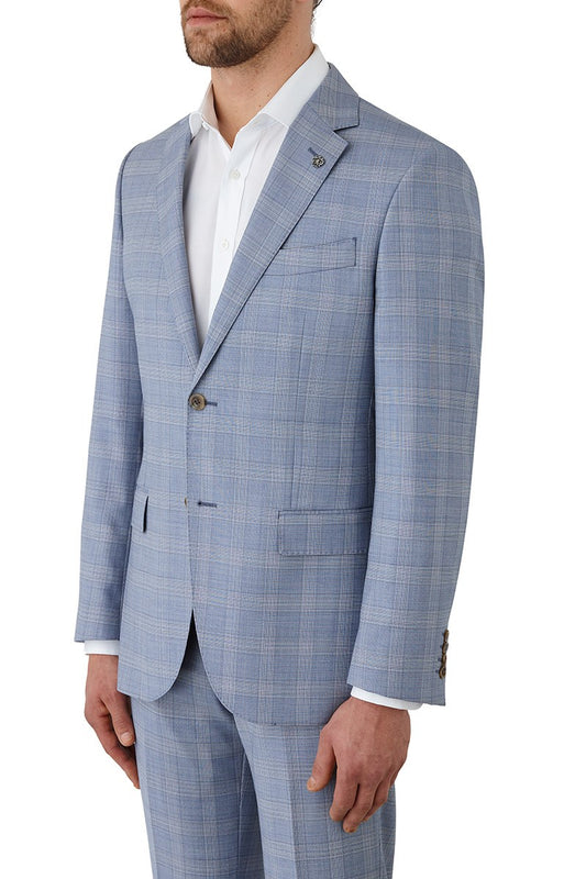 Cambridge - Morse/Interceptor Suit - Light Blue Check