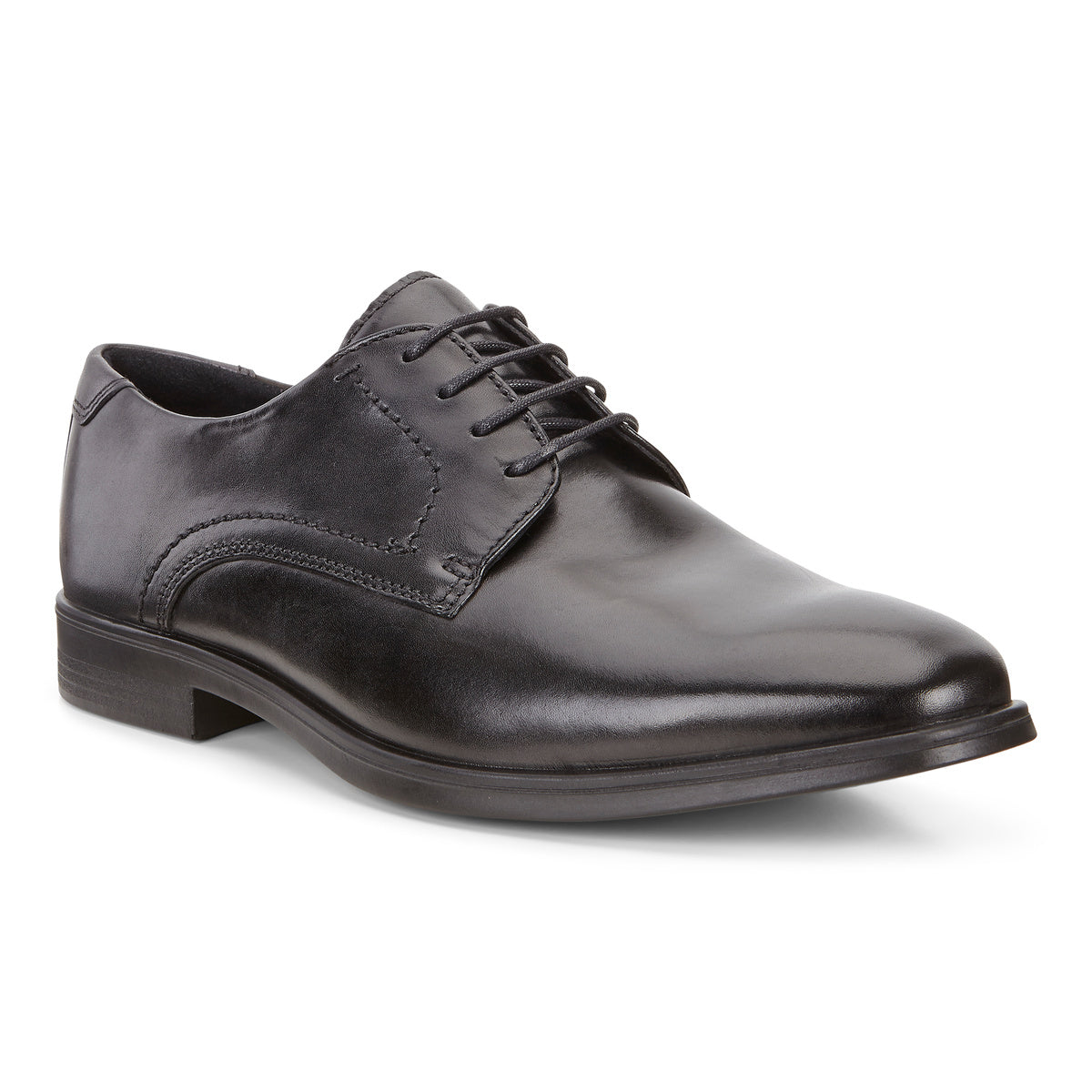 ECCO Melbourne Leather Lace Up Dress Shoe Black or Amber